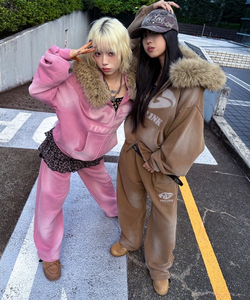A'gem（エージェム）の「A'GEM/9 × .kom 『A'gem/エージェム』 ﾌｧｰ付加工ジップアップパーカー（パーカー・レディース・チャコールグレー/ブラウン/ピンク・FREE）」の18枚目の写真