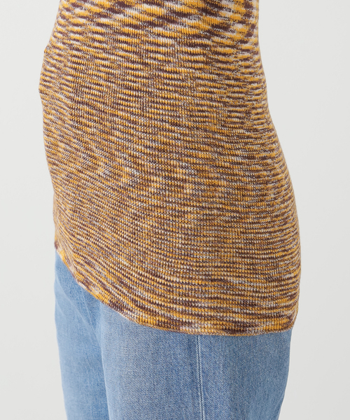 BASERANGE（ベースレンジ）の「BASERANGE FLUTE TANK PUFT-TC-AU25：タンクトップ（タンクトップ・レディース・ブラウン・SMALL）」の8枚目の写真