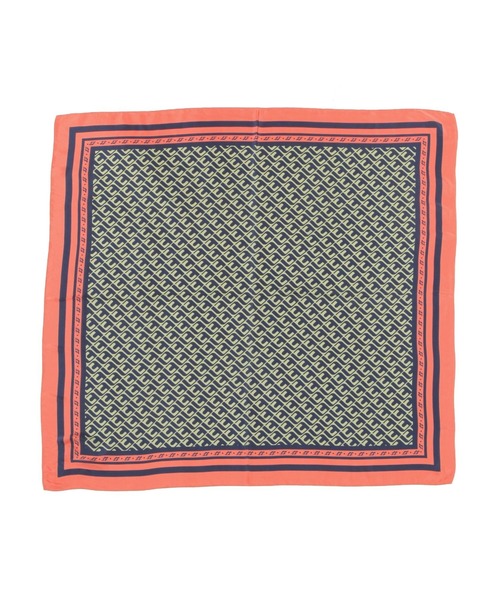 LOWRYS FARM（ローリーズファーム）の「ＬＦオリジナルスカーフ９０＊９０　585772（ストール/ショール・レディース・ブラウン/ネイビー・FREE）」の2枚目の写真