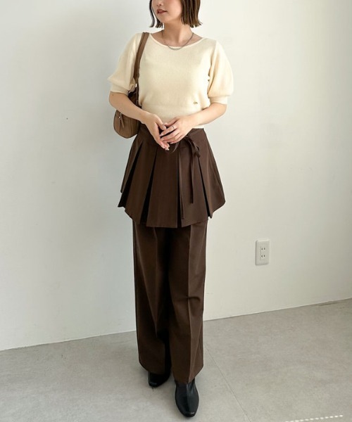 archives(アルシーヴ)の「プリーツスカート付レイヤードスラックス(その他パンツ・レディース・グレー/ブラウン・MEDIUM)」の11枚目の写真