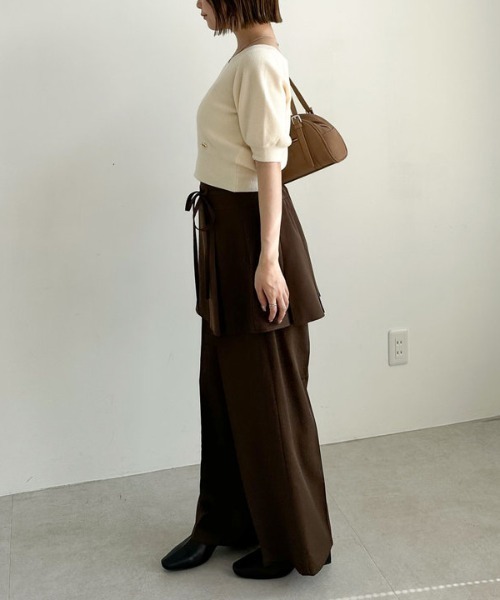 archives(アルシーヴ)の「プリーツスカート付レイヤードスラックス(その他パンツ・レディース・グレー/ブラウン・MEDIUM)」の12枚目の写真