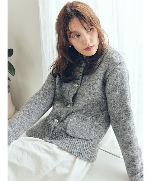 Mila owen新品ニットカーディガン 新品タグ付 Mila Owen ミックス