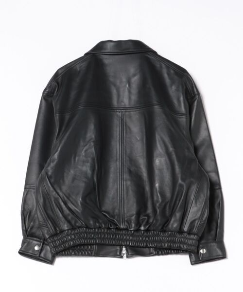 many men many mind(メニーメンメニーマインド)の「many men many mind /ラムレザー ボンバージャケット(ブルゾン・メンズ・ブラック・MEDIUM/LARGE/SMALL)」の17枚目の写真