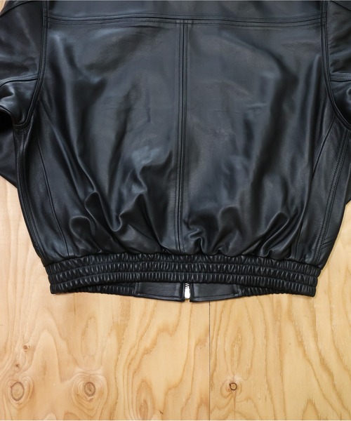 many men many mind(メニーメンメニーマインド)の「many men many mind /ラムレザー ボンバージャケット(ブルゾン・メンズ・ブラック・MEDIUM/LARGE/SMALL)」の11枚目の写真