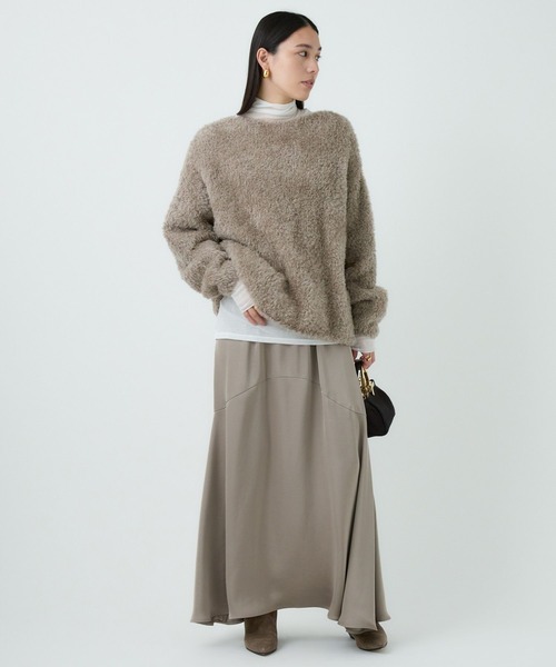 Chaos カオス　アースサテンスカート　モカ　ベージュ セール】Chaos(カオス)/ アースサテンスカート（スカート）｜Chaos