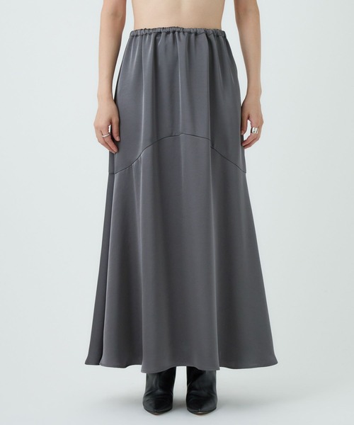 Chaos（カオス）の「Chaos(カオス)/ アースサテンスカート（スカート・レディース・オフホワイト/チャコールグレー/モカ・FREE）」の5枚目の写真