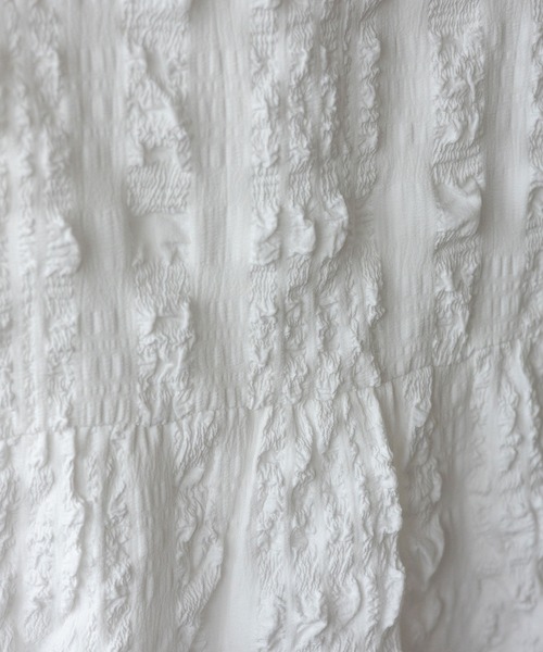 No Rule No Line（ノール－ルノーライン）の「Vネックノースリーブペプラムトップス セレモニー オケージョン 結婚式 セットアップ対応 カセットスタイル対応(別売り)（ベスト・レディース・ホワイト/ブラック・FREE）」の20枚目の写真