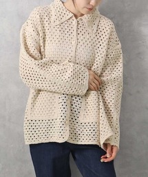 【ZOZO限定】クロシェシャツカラートップス