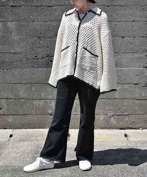 Bleu Bleuet(ブルーブルーエ)の「【ZOZO限定】クロシェシャツカラートップス(カーディガン/ボレロ・レディース・ホワイト系その他/A・FREE)」の22枚目の写真