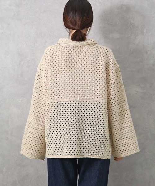 Bleu Bleuet(ブルーブルーエ)の「【ZOZO限定】クロシェシャツカラートップス(カーディガン/ボレロ・レディース・ホワイト系その他/A・FREE)」の20枚目の写真