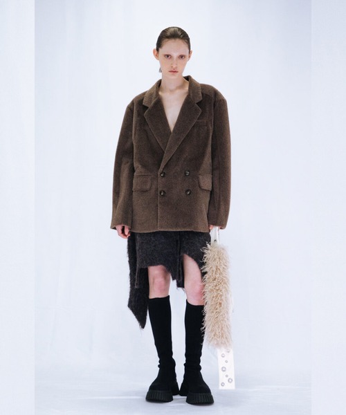 FUR DOUBLE JACKET(テーラードジャケット)|VIAVANDA(ヴィア FUR DOUBLE JACKET(テーラードジャケット)|VIAVANDA(ヴィア