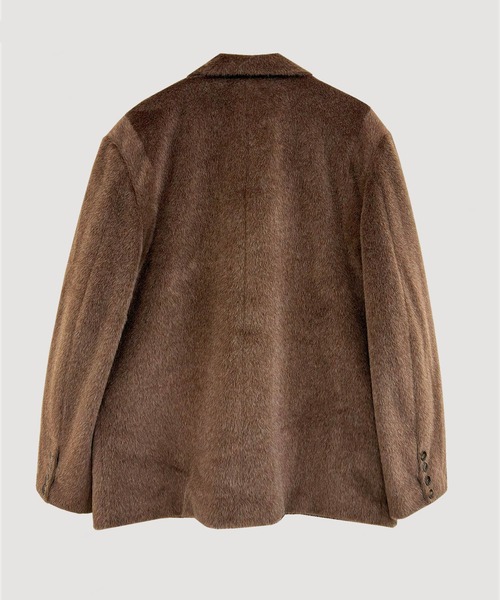 VIAVANDA(ヴィアヴァンダ)の「FUR DOUBLE JACKET(テーラードジャケット・レディース・グレー/ブラウン・FREE)」の18枚目の写真