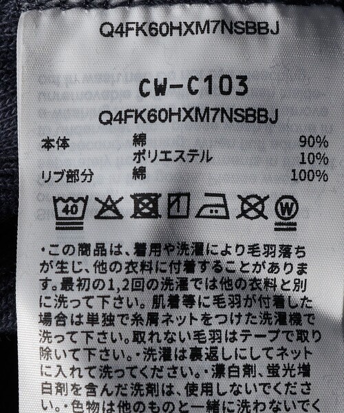 Champion(チャンピオン)の「Champion:〈洗濯機可能〉リバースウィーブ(R) 裏起毛 フーディー スウェット パーカー(パーカー・レディース・ネイビー/ライトグレー・ONE SIZE)」の16枚目の写真