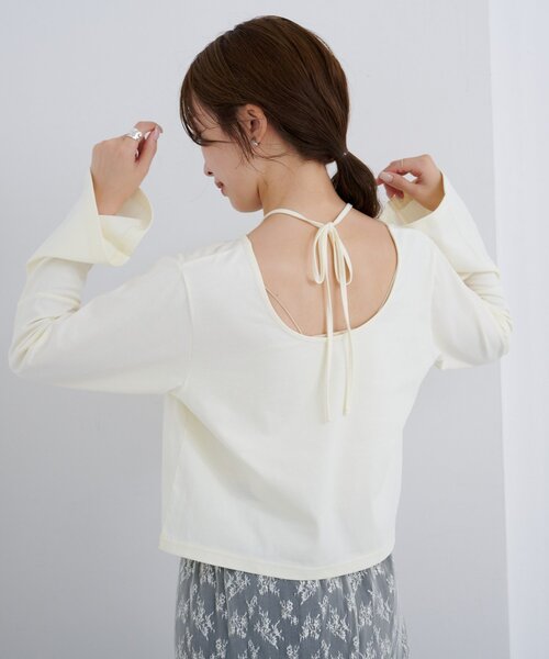 トップス B 7色展開/XS-LLサイズ》ボートネックリブトップス【UV/洗濯機洗い可