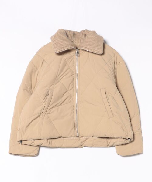【NEW】アイモハ（aimoha）/リブ襟ショートダウン セール】リブ襟ショートダウン（ダウンジャケット/コート）｜aimoha