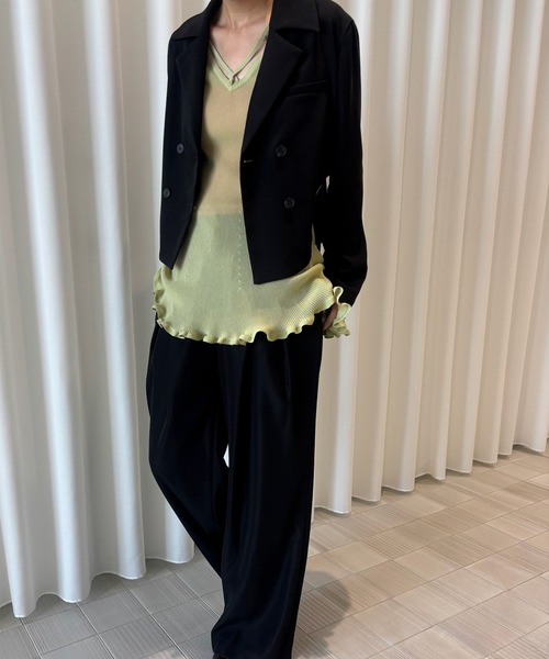 Ameri(A)ROUND HEM JACKET SET UP(Ȃ/I[C)
