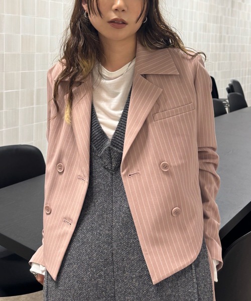 ROUND HEM JACKET SET UP（つなぎ/オールインワン）｜Ameri（アメリ