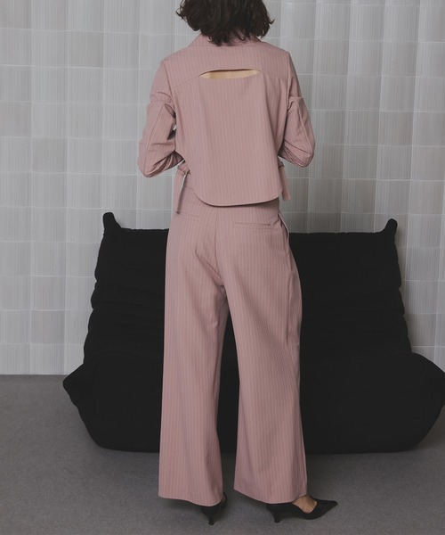 ROUND HEM JACKET SET UP（つなぎ/オールインワン）｜Ameri（アメリ