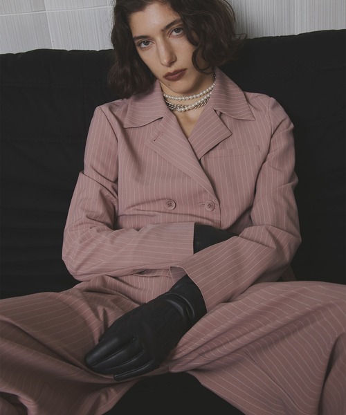 Ameri（アメリ）の「ROUND HEM JACKET SET UP（つなぎ/オールインワン・レディース・ピンク/ブラック/ブラウン・MEDIUM/SMALL）」の17枚目の写真