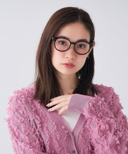 ボストン型 メガネ｜黒縁フレーム 伊達めがね 度付き（レンズ交換券