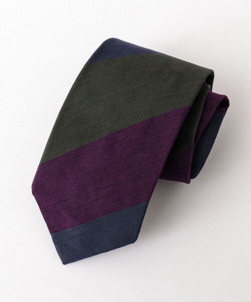 NOLLEY’S（ノーリーズ）の「BBC スリーステップストライプネクタイ 25AWコレクション（ネクタイ・メンズ・グリーン系その他/レッド系その他・FREE）」の3枚目の写真