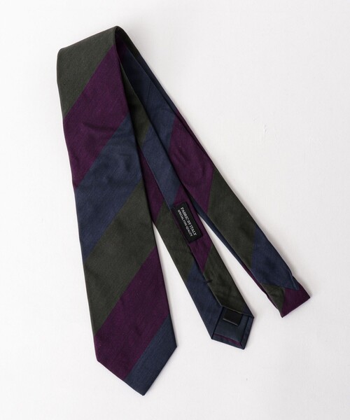 NOLLEY’S（ノーリーズ）の「BBC スリーステップストライプネクタイ 25AWコレクション（ネクタイ・メンズ・グリーン系その他/レッド系その他・FREE）」の4枚目の写真