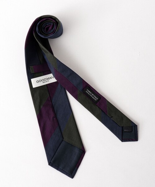 NOLLEY’S（ノーリーズ）の「BBC スリーステップストライプネクタイ 25AWコレクション（ネクタイ・メンズ・グリーン系その他/レッド系その他・FREE）」の5枚目の写真