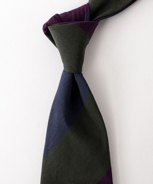 NOLLEY’S（ノーリーズ）の「BBC スリーステップストライプネクタイ 25AWコレクション（ネクタイ・メンズ・グリーン系その他/レッド系その他・FREE）」の12枚目の写真