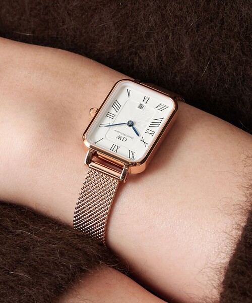 DANIEL WELLINGTON＞Quadro Melrose Roman Numerals Date/腕時計