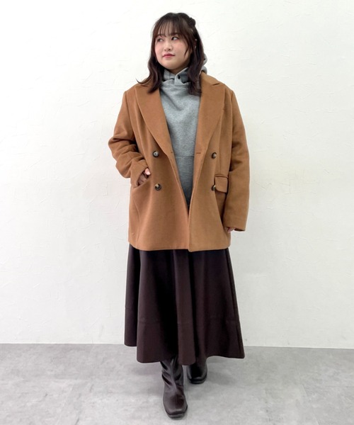 CHIC STYLE(シックスタイル)の「フェイクレザーフレアスカート<大きいサイズ有>シックスタイル(スカート・レディース・ブラック/ブラウン・3L/LL/L/M/5L/4L)」の5枚目の写真