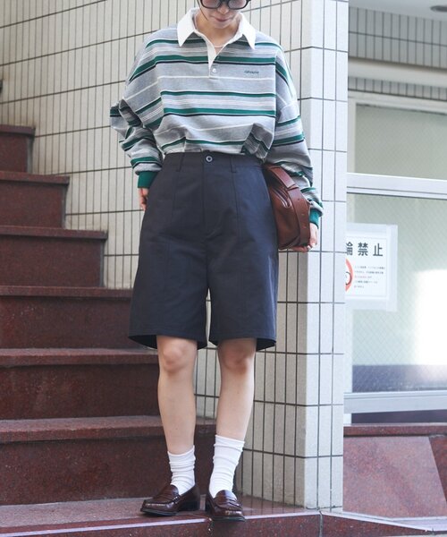 GEVACO(ゲバコ)の「【GEVACO】マルチボーダーラガーシャツ(Tシャツ/カットソー・レディース・グレー/チャコールグレー・SMALL/MEDIUM/LARGE)」の8枚目の写真