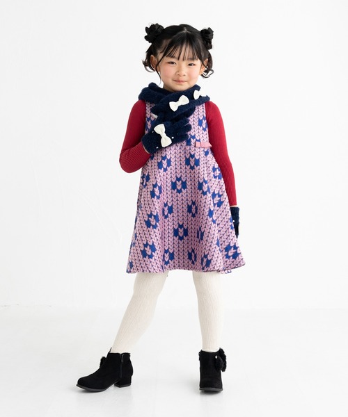 POMPKINS(ポプキンズ)の「【POMPKINS/ポプキンズ】ファーリボンブーティ(ブーツ・キッズ・グレー/ブラック・20cm/21cm/22cm/23cm)」の18枚目の写真