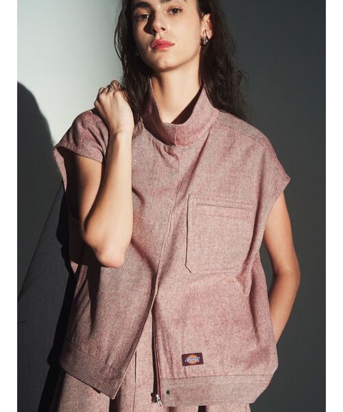 Dickies（ディッキーズ）の「【Dickies×ELENDEEK】スタントジップベスト（その他アウター・レディース・ブラック/グレー/ボルドー・FREE）」の3枚目の写真