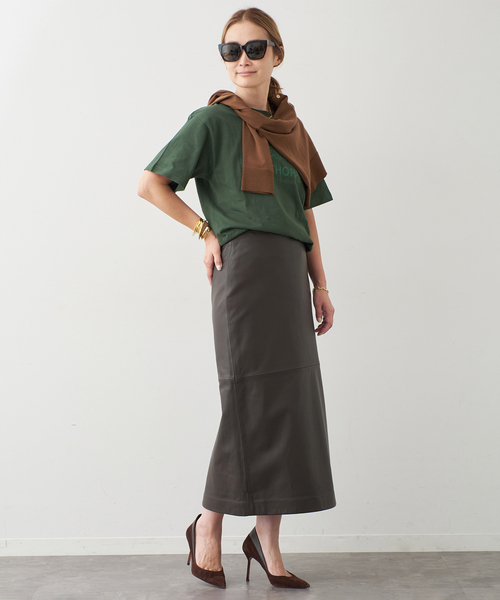 Deuxieme Classe（ドゥーズィエムクラス）の「CIGARETTE WINTHORPE Tシャツ（Tシャツ/カットソー・レディース・グリーン/ボルドー・FREE）」の3枚目の写真