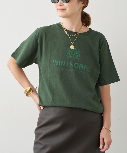 Deuxieme Classe（ドゥーズィエムクラス）の「CIGARETTE WINTHORPE Tシャツ（Tシャツ/カットソー・レディース・グリーン/ボルドー・FREE）」の5枚目の写真