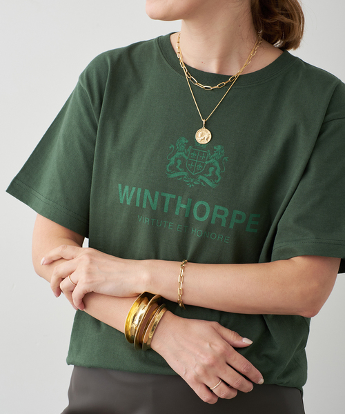 Deuxieme Classe（ドゥーズィエムクラス）の「CIGARETTE WINTHORPE Tシャツ（Tシャツ/カットソー・レディース・グリーン/ボルドー・FREE）」の7枚目の写真