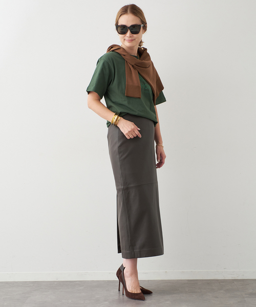 Deuxieme Classe（ドゥーズィエムクラス）の「CIGARETTE WINTHORPE Tシャツ（Tシャツ/カットソー・レディース・グリーン/ボルドー・FREE）」の8枚目の写真