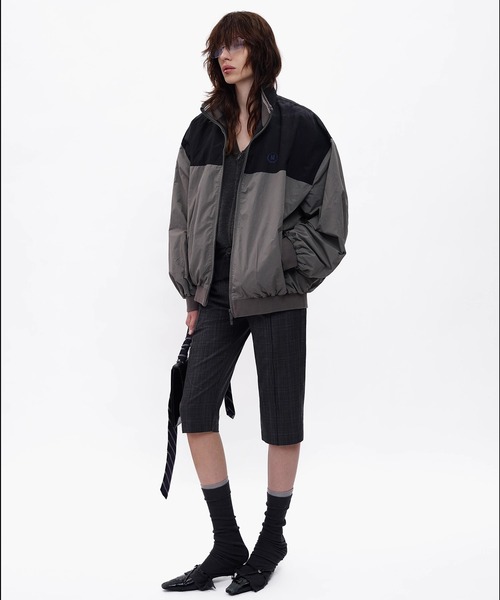 MASONPRINCE（メイソンプリンス）の「オーバーサイズ スタンドカラー ブルゾン JK4054【MASONPRINCE】【2025AW】（ブルゾン・メンズ・レッド/ブラック・L/M/S）」の6枚目の写真