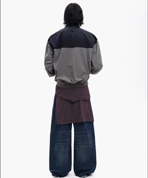 MASONPRINCE（メイソンプリンス）の「オーバーサイズ スタンドカラー ブルゾン JK4054【MASONPRINCE】【2025AW】（ブルゾン・メンズ・レッド/ブラック・L/M/S）」の11枚目の写真