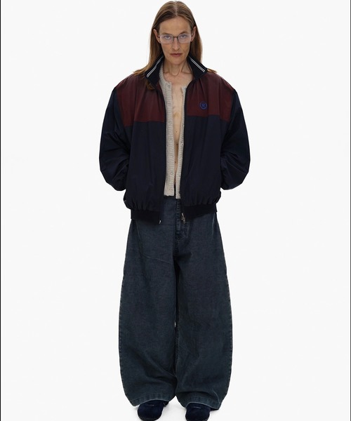 MASONPRINCE（メイソンプリンス）の「オーバーサイズ スタンドカラー ブルゾン JK4054【MASONPRINCE】【2025AW】（ブルゾン・メンズ・レッド/ブラック・L/M/S）」の7枚目の写真