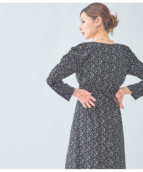 PEACH JOHN（ピーチジョン）の「バストギャザーフラワーワンピース（ワンピース・レディース・ブラウン/ブラック・ONE SIZE）」の9枚目の写真