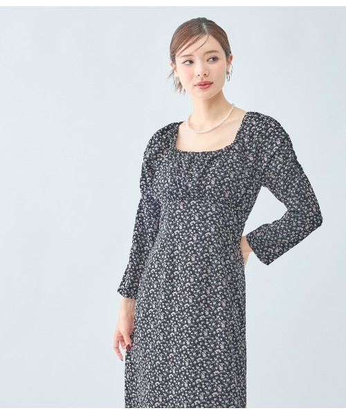 PEACH JOHN（ピーチジョン）の「バストギャザーフラワーワンピース（ワンピース・レディース・ブラウン/ブラック・ONE SIZE）」の10枚目の写真