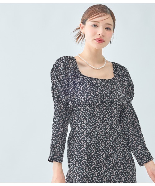 PEACH JOHN（ピーチジョン）の「バストギャザーフラワーワンピース（ワンピース・レディース・ブラウン/ブラック・ONE SIZE）」の11枚目の写真