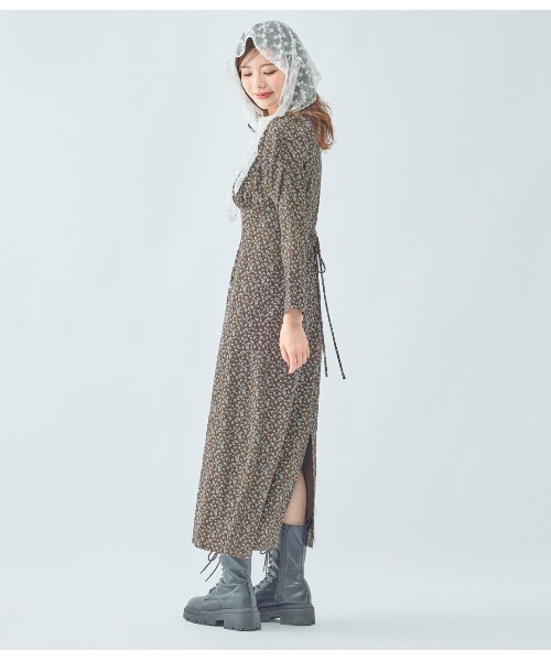 PEACH JOHN（ピーチジョン）の「バストギャザーフラワーワンピース（ワンピース・レディース・ブラウン/ブラック・ONE SIZE）」の15枚目の写真