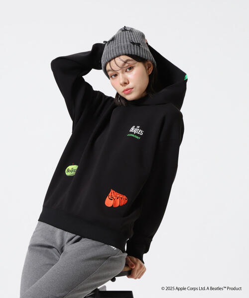Jack Bunny!!(ジャックバニー)の「【The BEATLES ×Jack Bunny!!】T/Cダンボール長袖プルオーバーフーディ(スウェット・レディース・ブラック/ホワイト/グリーン・SMALL/MEDIUM/LARGE)」の16枚目の写真