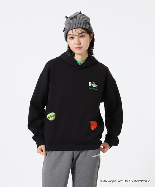 Jack Bunny!!(ジャックバニー)の「【The BEATLES ×Jack Bunny!!】T/Cダンボール長袖プルオーバーフーディ(スウェット・レディース・ブラック/ホワイト/グリーン・SMALL/MEDIUM/LARGE)」の17枚目の写真