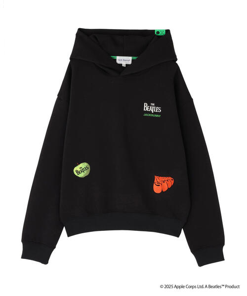 Jack Bunny!!(ジャックバニー)の「【The BEATLES ×Jack Bunny!!】T/Cダンボール長袖プルオーバーフーディ(スウェット・レディース・ブラック/ホワイト/グリーン・SMALL/MEDIUM/LARGE)」の19枚目の写真