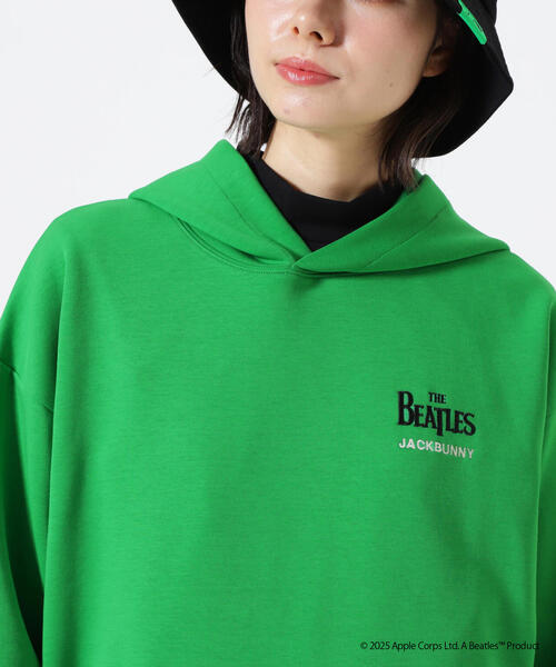 Jack Bunny!!(ジャックバニー)の「【The BEATLES ×Jack Bunny!!】T/Cダンボール長袖プルオーバーフーディ(スウェット・レディース・ブラック/ホワイト/グリーン・SMALL/MEDIUM/LARGE)」の6枚目の写真