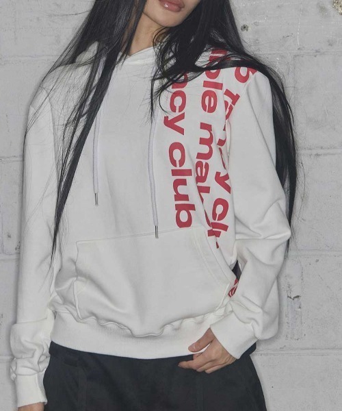 FANCY CLUB(ファンシークラブ)の「A'GEM/9 × .kom 『FANCY CLUB/ファンシークラブ』 BAYWATCH HOODIE/ベイウォッチプルオーバーパーカー(パーカー・レディース・ブラック/ホワイト・FREE)」の1枚目の写真