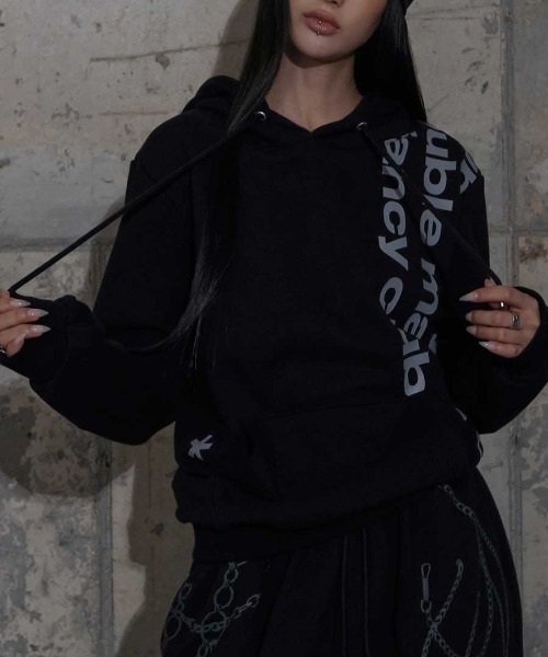 FANCY CLUB(ファンシークラブ)の「A'GEM/9 × .kom 『FANCY CLUB/ファンシークラブ』 BAYWATCH HOODIE/ベイウォッチプルオーバーパーカー(パーカー・レディース・ブラック/ホワイト・FREE)」の9枚目の写真